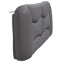 Cabecero de cama acolchado cuero sintético gris 200 cm de , Cabeceros y pies de cama - Ref: Foro24-374626, Precio: 94,66 €, D...