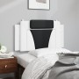 Cabecero de cama acolchado cuero sintético blanco negro 100 cm de , Cabeceros y pies de cama - Ref: Foro24-374780, Precio: 42...