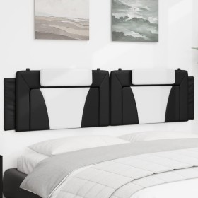 Cabecero de cama acolchado cuero sintético negro blanco 200 cm de , Cabeceros y pies de cama - Ref: Foro24-374819, Precio: 69...