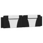 Cabecero de cama acolchado cuero sintético negro blanco 200 cm de , Cabeceros y pies de cama - Ref: Foro24-374819, Precio: 64...