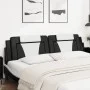 Cabecero de cama acolchado cuero sintético negro blanco 200 cm de , Cabeceros y pies de cama - Ref: Foro24-374819, Precio: 64...