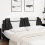Cabecero de cama acolchado cuero sintético negro blanco 200 cm de , Cabeceros y pies de cama - Ref: Foro24-374819, Precio: 69...
