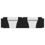 Cabecero de cama acolchado cuero sintético negro blanco 200 cm de , Cabeceros y pies de cama - Ref: Foro24-374819, Precio: 64...