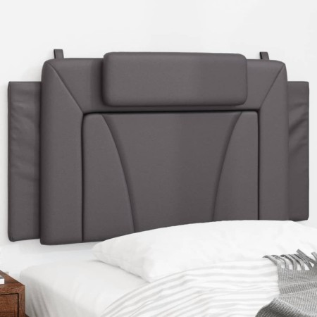 Cabecero de cama acolchado cuero sintético gris 100 cm de , Cabeceros y pies de cama - Ref: Foro24-374777, Precio: 49,22 €, D...
