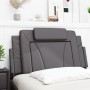 Cabecero de cama acolchado cuero sintético gris 100 cm de , Cabeceros y pies de cama - Ref: Foro24-374777, Precio: 49,22 €, D...