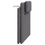 Cabecero de cama acolchado cuero sintético gris 100 cm de , Cabeceros y pies de cama - Ref: Foro24-374777, Precio: 48,30 €, D...