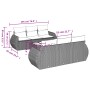 Set de sofás de jardín 7 piezas con cojines ratán PE gris de , Conjuntos de jardín - Ref: Foro24-3253447, Precio: 498,08 €, D...