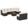 Set de sofás de jardín 10 pzas cojines ratán sintético negro de , Conjuntos de jardín - Ref: Foro24-3223858, Precio: 482,97 €...