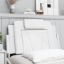 Cabecero de cama acolchado cuero sintético blanco 80 cm de , Cabeceros y pies de cama - Ref: Foro24-374761, Precio: 30,47 €, ...