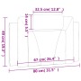 Cabecero de cama acolchado cuero sintético blanco 80 cm de , Cabeceros y pies de cama - Ref: Foro24-374761, Precio: 30,47 €, ...