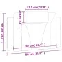 Weißes gepolstertes Bettkopfteil aus Kunstleder, 80 cm von , Kopf- und Fußteile - Ref: Foro24-374761, Preis: 27,03 €, Rabatt: %