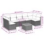 Set de sofás de jardín 8 pzas y cojines ratán sintético gris de , Conjuntos de jardín - Ref: Foro24-3223575, Precio: 435,13 €...