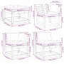Set muebles jardín 5 pzas con cojines madera pino marrón cera de , Conjuntos de jardín - Ref: Foro24-3216922, Precio: 611,91 ...