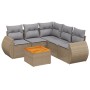 Juego de sofás jardín con cojines 6 pzas ratán sintético beige de , Conjuntos de jardín - Ref: Foro24-3257333, Precio: 414,22...