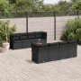 Set de sofás de jardín 8 piezas y cojines ratán sintético negro de , Conjuntos de jardín - Ref: Foro24-3223521, Precio: 555,8...