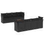 Set de sofás de jardín 8 piezas y cojines ratán sintético negro de , Conjuntos de jardín - Ref: Foro24-3223521, Precio: 555,8...