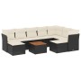 Set de sofás de jardín 10 pzas cojines ratán sintético negro de , Conjuntos de jardín - Ref: Foro24-3223963, Precio: 497,88 €...