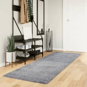Alfombra peluda de pelo largo moderna PAMPLONA azul 80x250 cm de , Alfombras - Ref: Foro24-375319, Precio: 36,88 €, Descuento: %