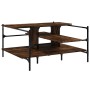 Mesa de centro madera ingeniería roble ahumado 100x100x48,5 cm de , Mesas de centro - Ref: Foro24-842313, Precio: 78,19 €, De...