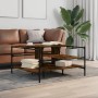 Mesa de centro madera ingeniería roble ahumado 100x100x48,5 cm de , Mesas de centro - Ref: Foro24-842313, Precio: 78,19 €, De...