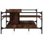 Mesa de centro madera ingeniería roble ahumado 100x100x48,5 cm de , Mesas de centro - Ref: Foro24-842313, Precio: 78,19 €, De...