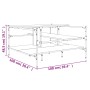 Mesa de centro madera ingeniería roble ahumado 100x100x48,5 cm de , Mesas de centro - Ref: Foro24-842313, Precio: 78,19 €, De...