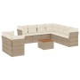 Set de sofás de jardín 11pzas con cojines ratán sintético beige de , Conjuntos de jardín - Ref: Foro24-3256044, Precio: 703,3...