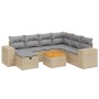 Juego de sofás jardín con cojines beige mezcla 8 pzas ratán PE de , Conjuntos de jardín - Ref: Foro24-3265189, Precio: 495,91...