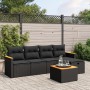 Set de sofás de jardín 6 piezas y cojines ratán sintético negro de , Conjuntos de jardín - Ref: Foro24-3265290, Precio: 346,7...