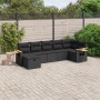 Set de comedor de jardín 7 pzas y cojines ratán sintético negro de , Conjuntos de jardín - Ref: Foro24-3265528, Precio: 467,2...