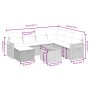 Set de sofás de jardín 8 pzas y cojines ratán sintético gris de , Conjuntos de jardín - Ref: Foro24-3265554, Precio: 470,10 €...