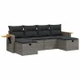 Set de muebles de jardín 6 pzas y cojines ratán sintético gris de , Conjuntos de jardín - Ref: Foro24-3265561, Precio: 353,76...