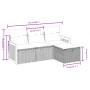 Set de sofás de jardín 4 pzas y cojines ratán sintético gris de , Conjuntos de jardín - Ref: Foro24-3265708, Precio: 246,26 €...