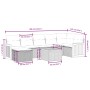 Set de sofás de jardín 8 pzas y cojines ratán sintético gris de , Conjuntos de jardín - Ref: Foro24-3265757, Precio: 463,30 €...