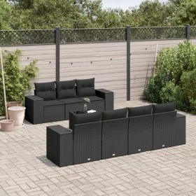 8-piece garden sofa set and black synthetic rattan cushions by , Modular outdoor sofas - Ref: Foro24-3222324, Price: 625,91 €...