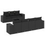 Set de sofás de jardín 8 piezas y cojines ratán sintético negro de , Sofás modulares de exterior - Ref: Foro24-3222324, Preci...