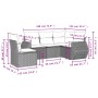 Set de muebles de jardín 5 pzas y cojines ratán sintético negro de , Conjuntos de jardín - Ref: Foro24-3221365, Precio: 325,5...