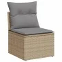 Garden sofa set with cushions 13 pieces beige synthetic rattan by , Modular outdoor sofas - Ref: Foro24-3224869, Price: 817,1...