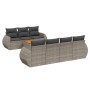 Set de sofás de jardín 8 pzas y cojines ratán sintético gris de , Conjuntos de jardín - Ref: Foro24-3224912, Precio: 522,65 €...