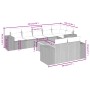 Set de muebles de jardín 9 pzas y cojines ratán sintético gris de , Conjuntos de jardín - Ref: Foro24-3225535, Precio: 585,71...