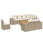 Set de sofás de jardín 9 pzas con cojines ratán sintético beige de , Conjuntos de jardín - Ref: Foro24-3225540, Precio: 640,9...