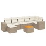 Juego de sofás de jardín con cojines beige 8 pzas ratán PE de , Conjuntos de jardín - Ref: Foro24-3225554, Precio: 509,48 €, ...
