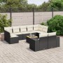 Set de sofás de jardín 10 pzas cojines ratán sintético negro de , Conjuntos de jardín - Ref: Foro24-3225594, Precio: 553,05 €...