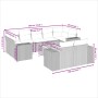 Set de sofás de jardín 10 pzas cojines ratán sintético negro de , Conjuntos de jardín - Ref: Foro24-3225594, Precio: 553,05 €...
