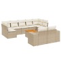 Juego de sofás jardín con cojines beige 10 pzas ratán sintético de , Conjuntos de jardín - Ref: Foro24-3225596, Precio: 652,1...