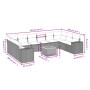 Set de sofás de jardín 11 pzas y cojines ratán sintético gris de , Conjuntos de jardín - Ref: Foro24-3225619, Precio: 652,52 ...