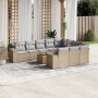 Set de sofás de jardín 11pzas con cojines ratán sintético beige de , Conjuntos de jardín - Ref: Foro24-3225625, Precio: 687,6...
