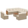 Set de sofás de jardín 12 pzas y cojines ratán sintético marrón de , Conjuntos de jardín - Ref: Foro24-3227773, Precio: 702,4...