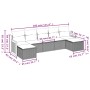 Set sofás de jardín 7 piezas y cojines ratán sintético beige de , Conjuntos de jardín - Ref: Foro24-3227913, Precio: 389,24 €...