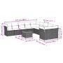 Set de sofás de jardín 11 pzas y cojines ratán sintético negro de , Conjuntos de jardín - Ref: Foro24-3256181, Precio: 672,41...